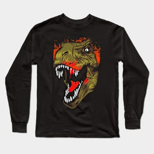 Dino Illustartion Long Sleeve T-Shirt